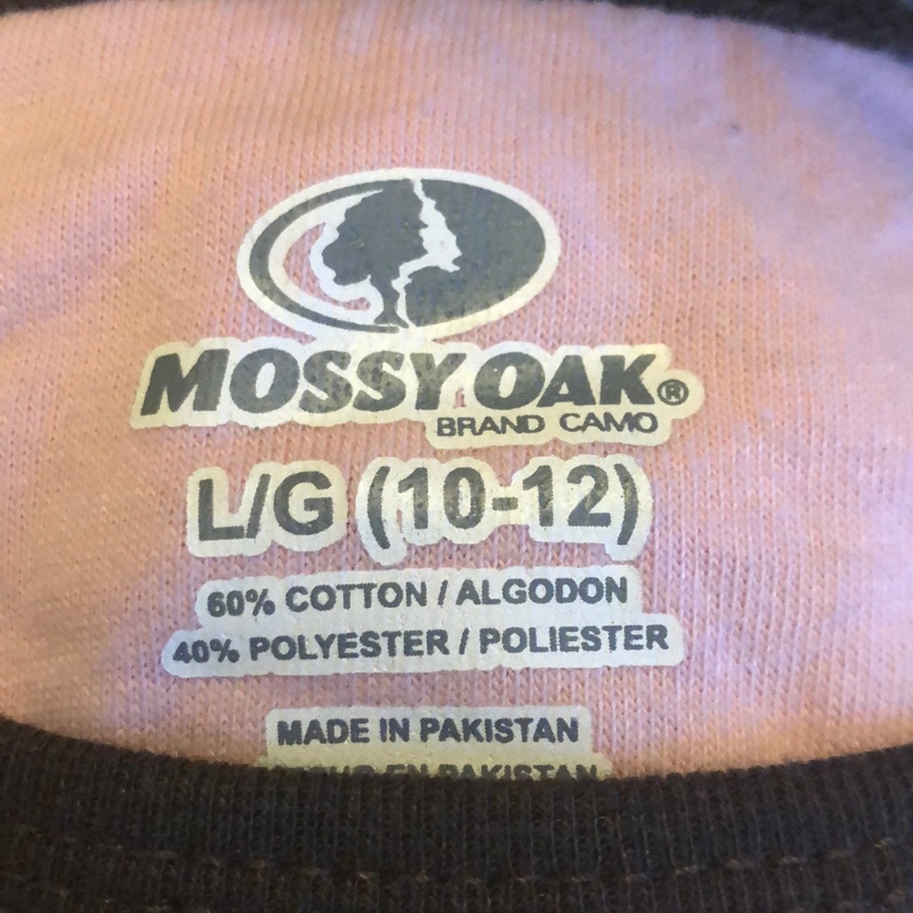 Mossy oak girls tee shirt